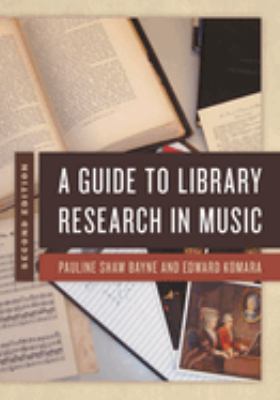 cover of A guide to library research in music 